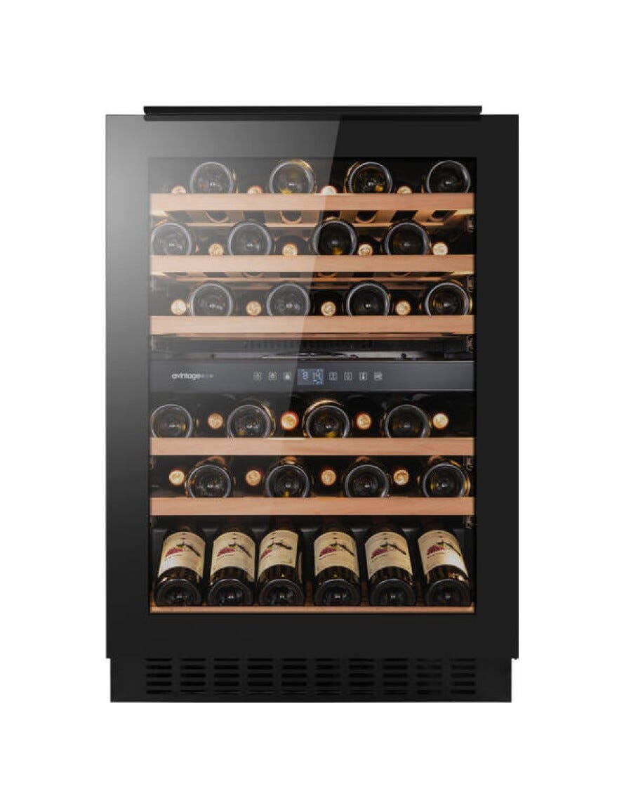 Avintage AVU61D88 Cantina vino ad incasso cm. 60 h. 88 - 46 bottiglie - nero