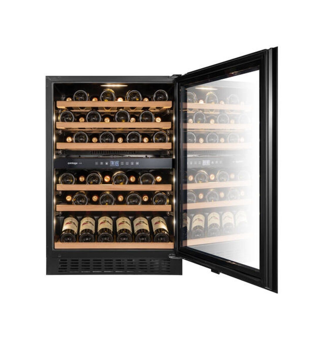 Avintage AVU61D88 Cantina vino ad incasso cm. 60 h. 88 - 46 bottiglie - nero