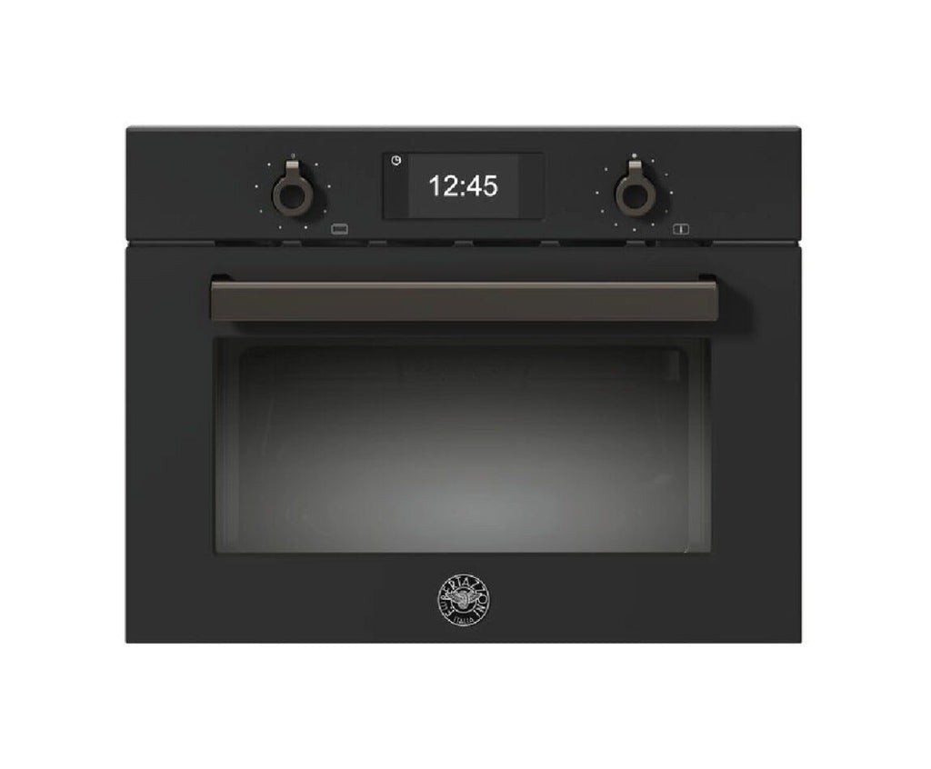 Bertazzoni FPRO4077MTN3 Professional Forno combinato microonde da incasso cm. 60 h. 46 - carbonio