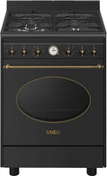 Smeg CO60GMAN2 Coloniale Cucina da accosto cm. 60x60 - 4 fuochi a gas + 1 forno elettrico - antracite