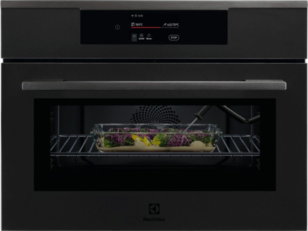 Electrolux KVLAE2XT Serie 800 MealAssist CombiQuick Forno combinato a microonde cm. 60 h. 46 - nero opaco
