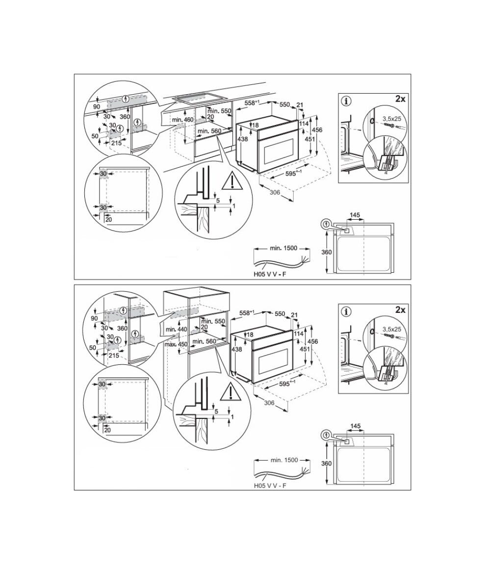 Electrolux KVLAE2XT Serie 800 MealAssist CombiQuick Forno combinato a microonde cm. 60 h. 46 - nero opaco
