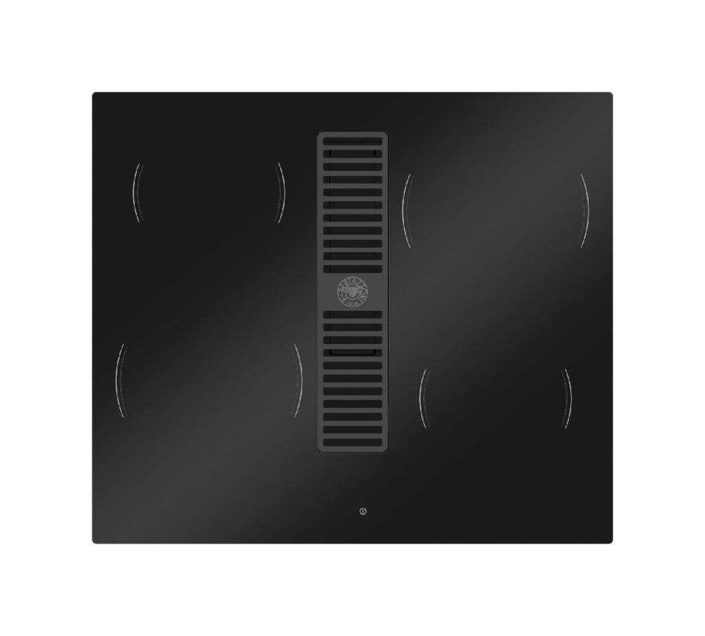Bertazzoni P604ICH30NP Modern Piano cottura induzione cm. 60 con cappa integrata da 625 m3/h - vetro nero