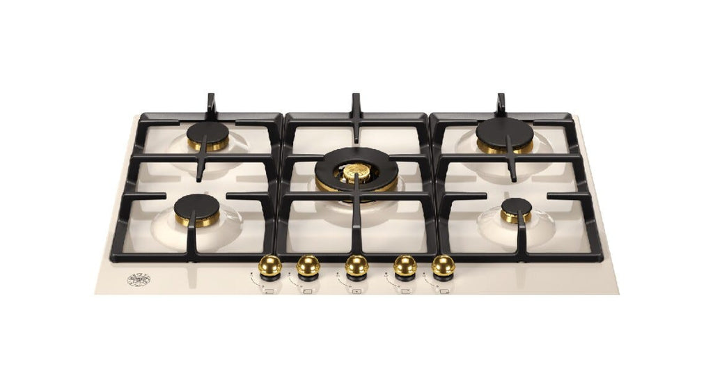 Bertazzoni P755CHERAG Heritage Piano cottura a gas cm 75 - avorio / oro