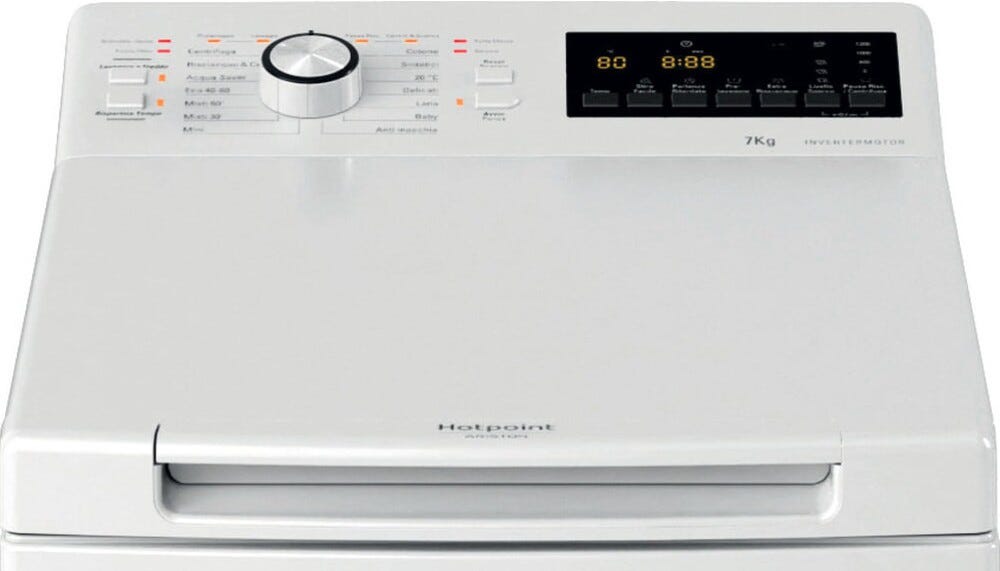 Hotpoint Ariston WMTG 725B IT Lavatrice a carica dall'alto cm. 60 - capacità 7 kg - bianco