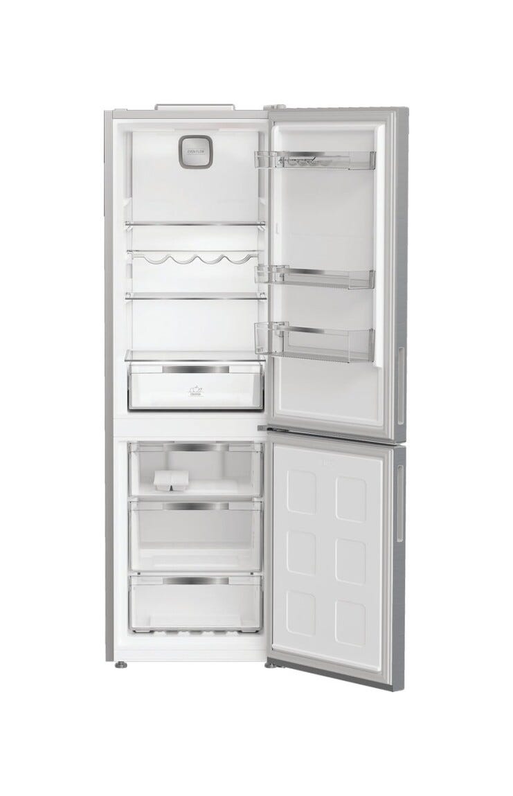 Hotpoint Ariston HPK 26362 XP4E Frigorifero con congelatore a libera installazione cm. 60 h. 187 - lt. 316 - argento