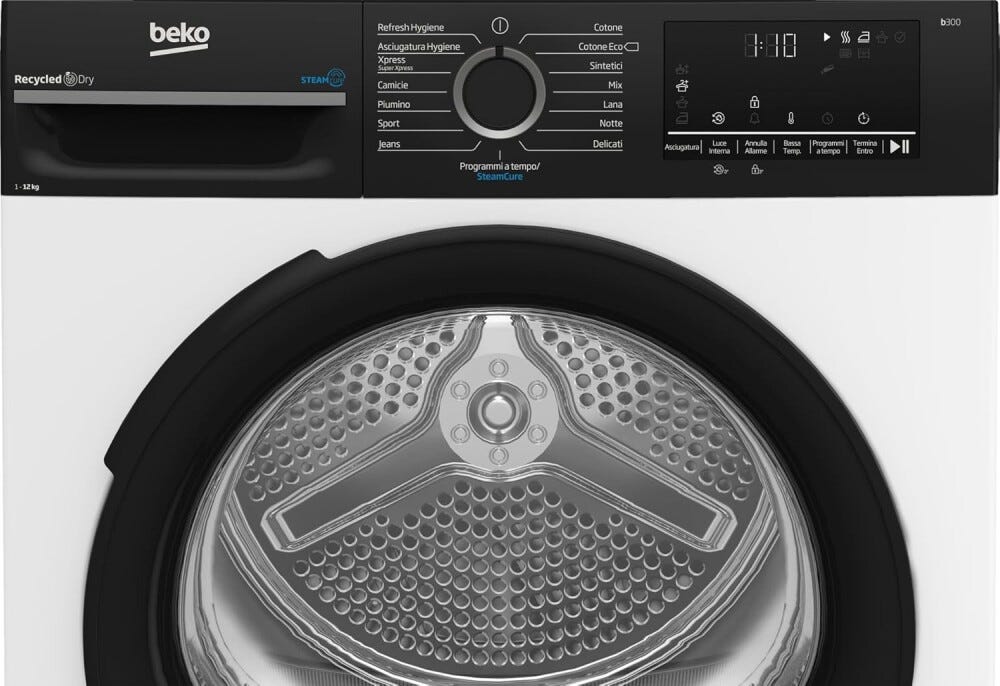 Beko BMGT4122SBI Asciugatrice cm. 60 - capacità 12 kg - bianco