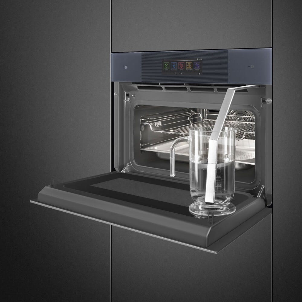 Smeg SO4106WAPG Linea Omnichef Forno combinato a microonde e vapore cm. 60 h. 46 - Neptune Grey