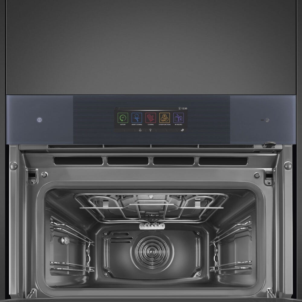 Smeg SO4106WAPG Linea Omnichef Forno combinato a microonde e vapore cm. 60 h. 46 - Neptune Grey