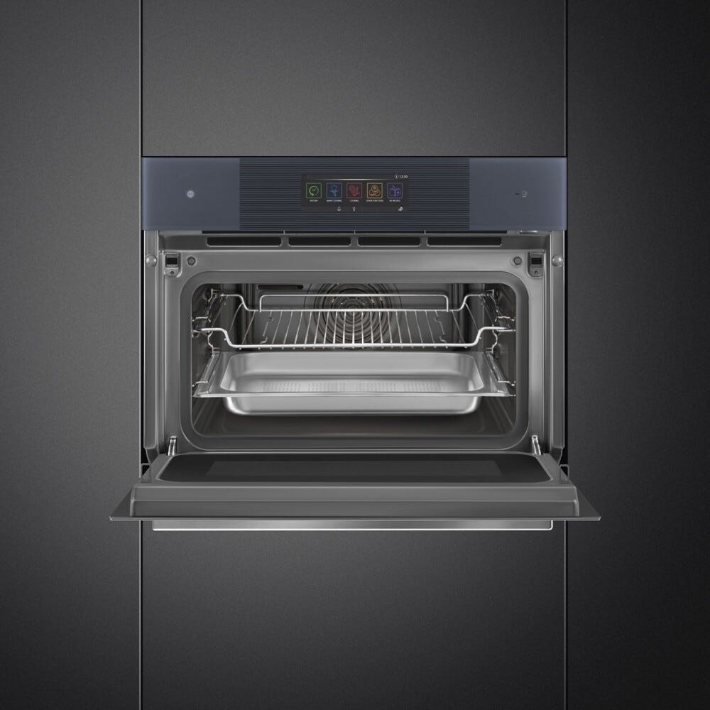 Smeg SO4106WAPG Linea Omnichef Forno combinato a microonde e vapore cm. 60 h. 46 - Neptune Grey