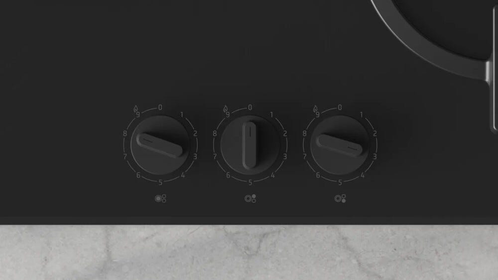 Balay 3ETG663RB Piano cottura a gas cm. 60 - vetro nero