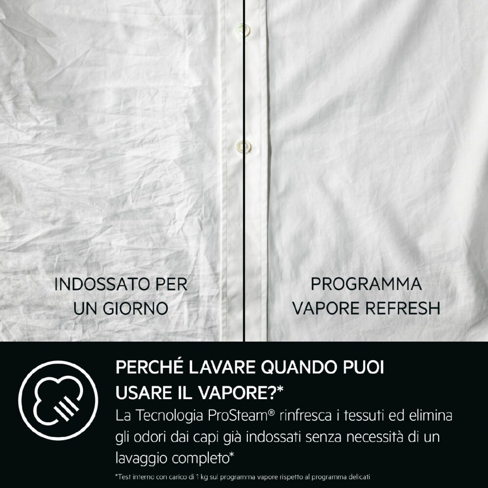 AEG LR7FH94DG . Lavatrice a carica frontale, 9 kg, con tecnologia ProSteam®, nero