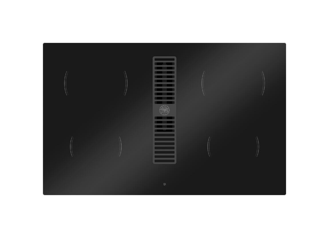 Bertazzoni P804ICH30NP Modern Piano cottura induzione cm. 83 con cappa integrata da 625 m3/h - vetro nero