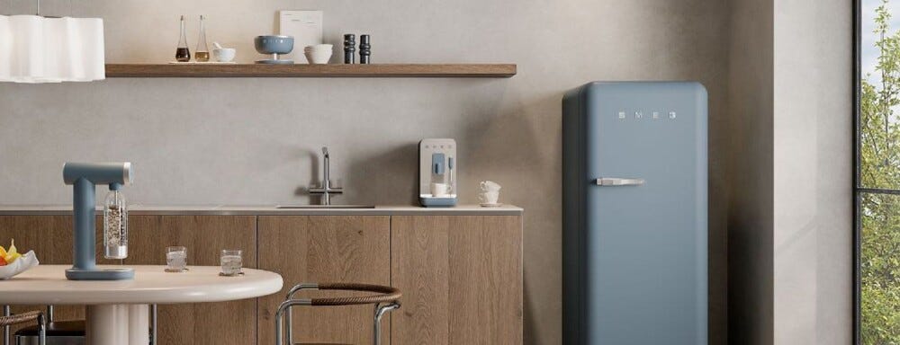 Smeg Selection BCC12SBMEU Macchina da caffè automatica con lancia a vapore - storm blue