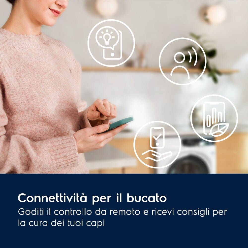 Electrolux EW7F510Y serie 700 SteamCare Lavatrice cm. 60 - capacità 10 kg - bianco