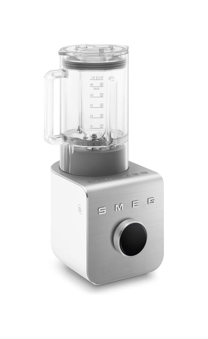 Smeg Selection BLC02WHMEU Frullatore ad alte prestazioni con pompa sottovuoto - bianco opaco