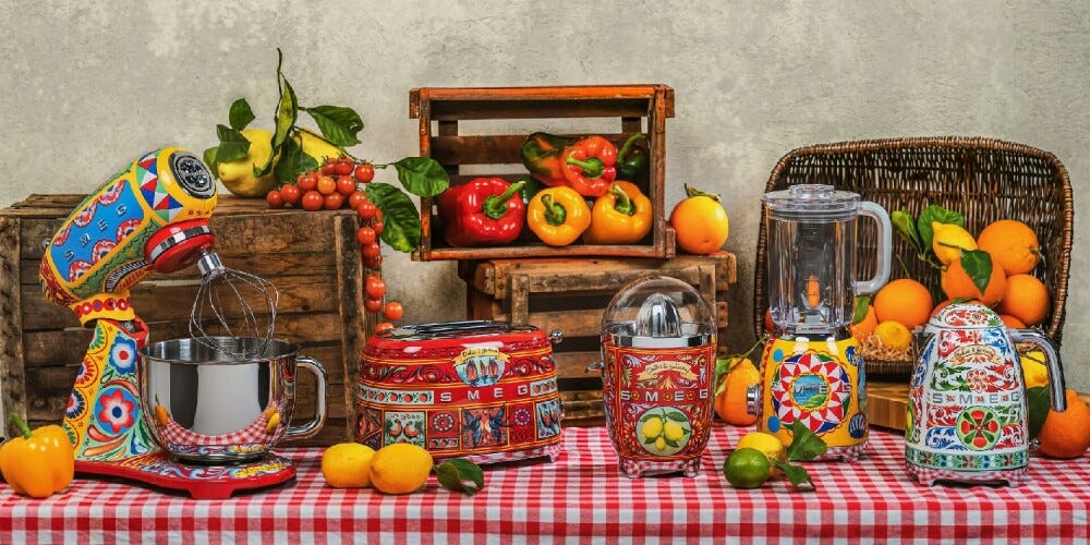 Smeg Selection BLF01DGEU 50'S Style Sicily is my love Frullatore da tavolo - decorato lucido
