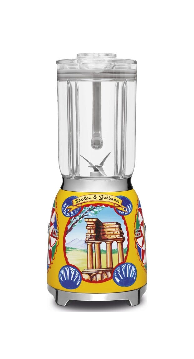 Smeg Selection BLF01DGEU 50'S Style Sicily is my love Frullatore da tavolo - decorato lucido