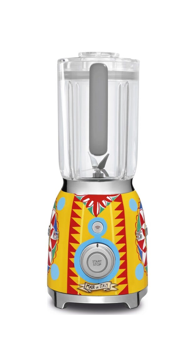 Smeg Selection BLF01DGEU 50'S Style Sicily is my love Frullatore da tavolo - decorato lucido