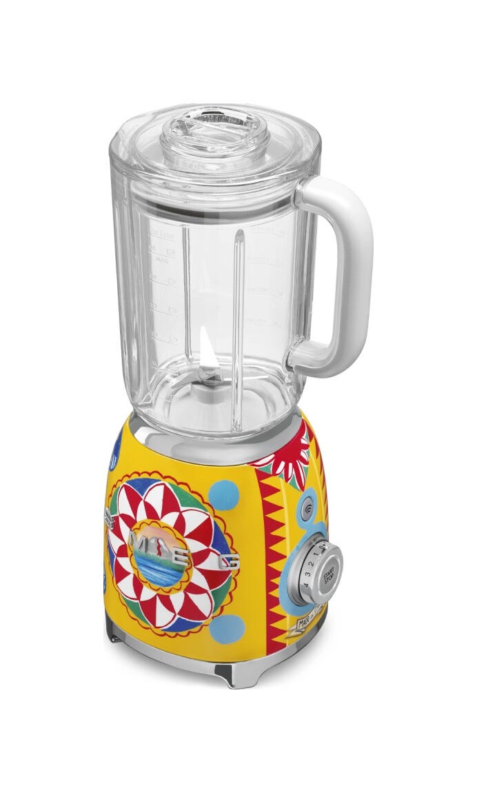 Smeg Selection BLF01DGEU 50'S Style Sicily is my love Frullatore da tavolo - decorato lucido