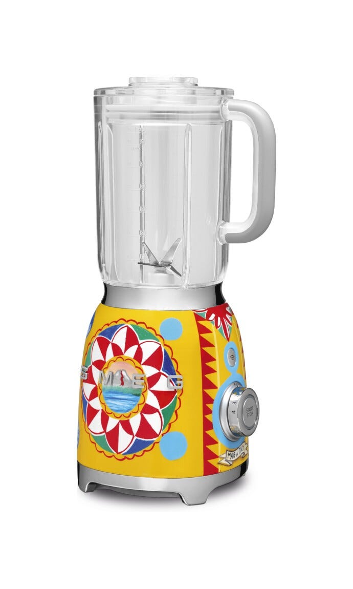 Smeg Selection BLF01DGEU 50'S Style Sicily is my love Frullatore da tavolo - decorato lucido