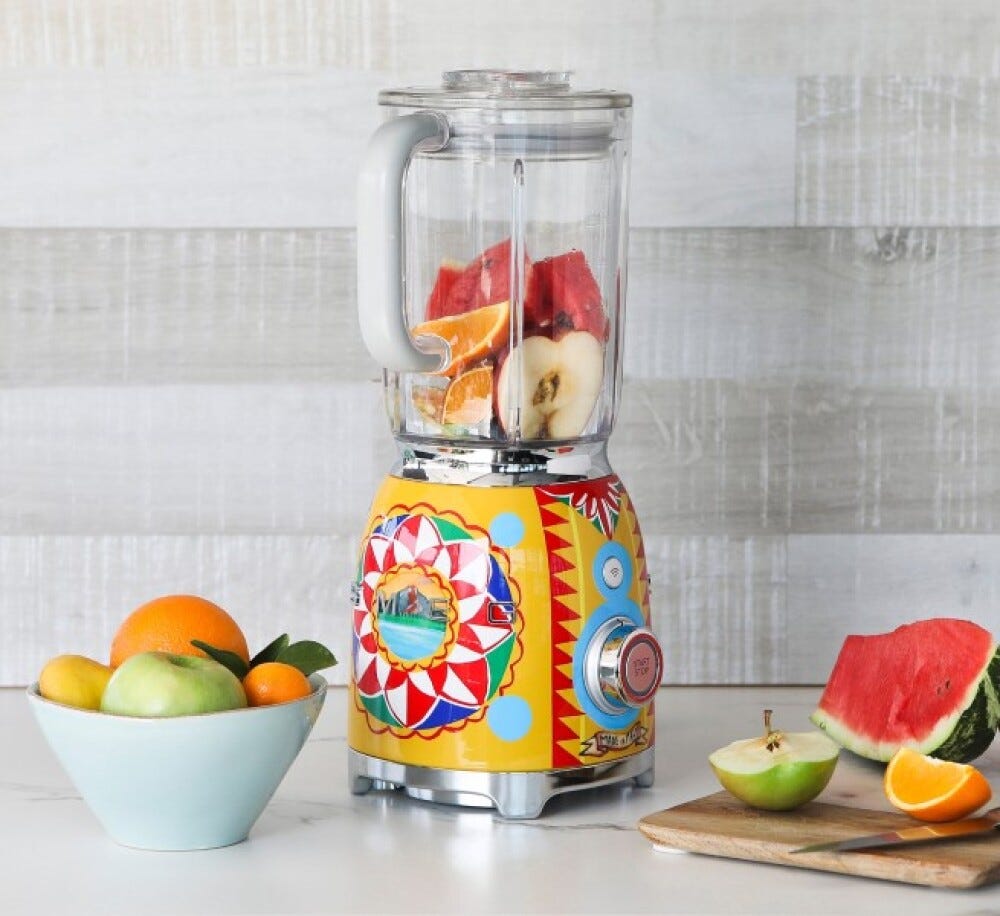 Smeg Selection BLF01DGEU 50'S Style Sicily is my love Frullatore da tavolo - decorato lucido