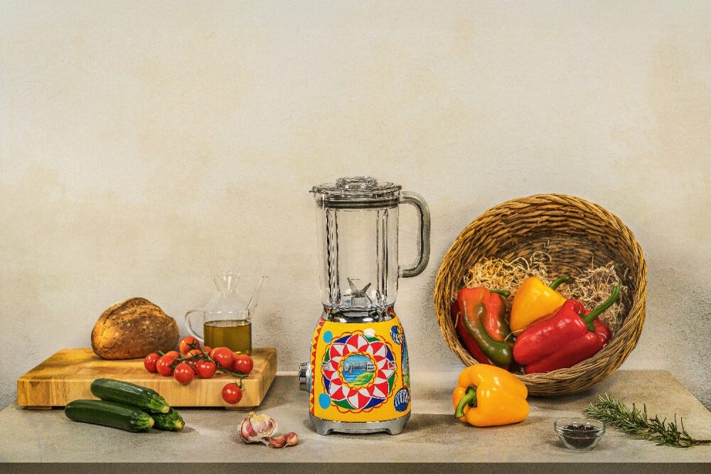 Smeg Selection BLF01DGEU 50'S Style Sicily is my love Frullatore da tavolo - decorato lucido