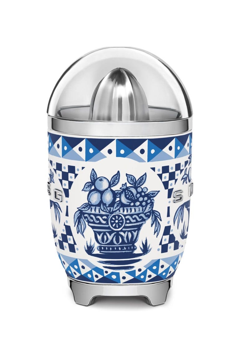 Smeg Selection CJF01DGBEU 50's Style Blu Mediterraneo Spremiagrumi - decorato lucido