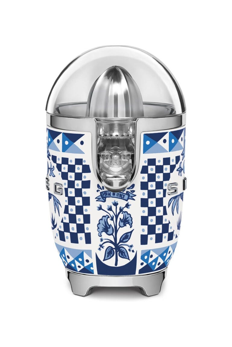 Smeg Selection CJF01DGBEU 50's Style Blu Mediterraneo Spremiagrumi - decorato lucido