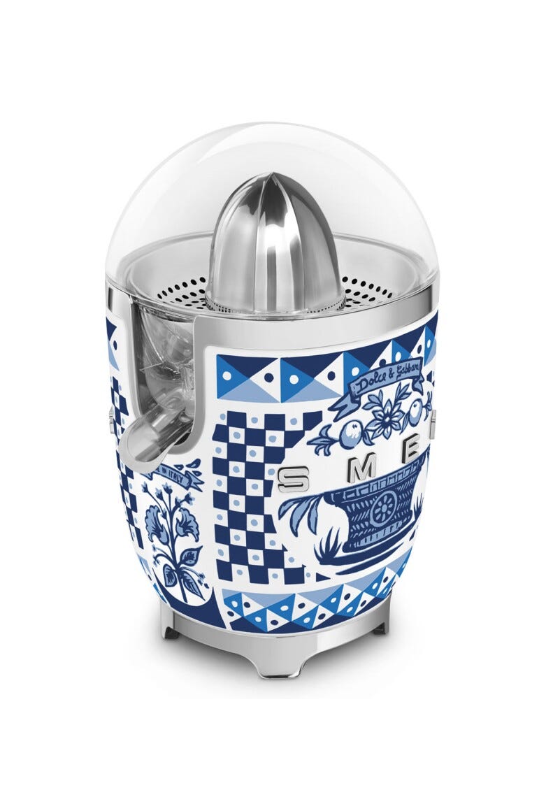 Smeg Selection CJF01DGBEU 50's Style Blu Mediterraneo Spremiagrumi - decorato lucido