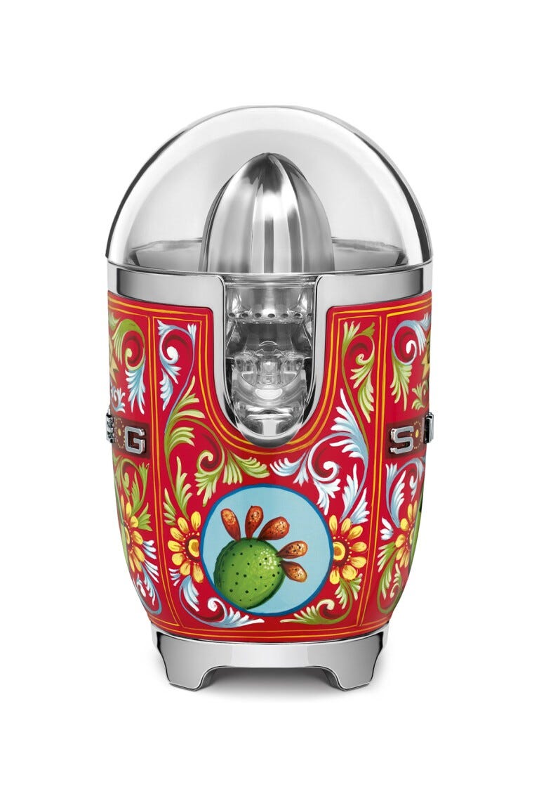 Smeg Selection CJF01DGEU 50'S Style Sicily Is My Love Spremiagrumi - decorato lucido