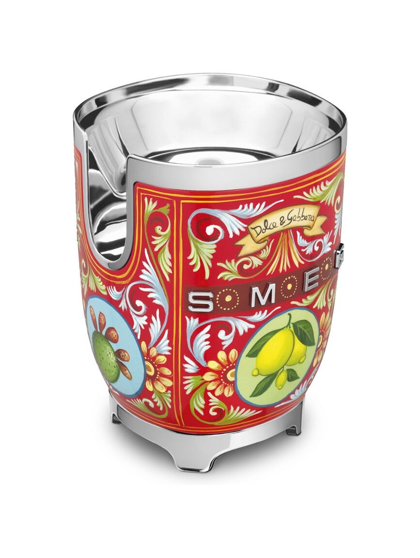 Smeg Selection CJF01DGEU 50'S Style Sicily Is My Love Spremiagrumi - decorato lucido