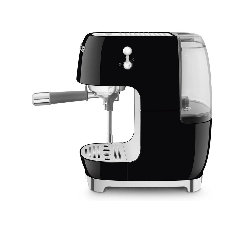 Smeg Selection ECF03BLEU 50'S Style Macchina da caffè espresso manuale con cold Brew - nero lucido