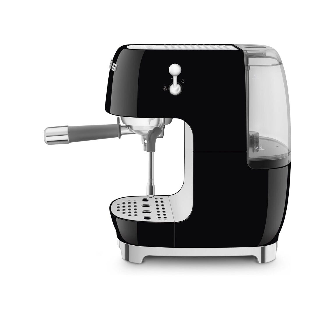 Smeg Selection ECF03BLEU 50'S Style Macchina da caffè espresso manuale con cold Brew - nero lucido