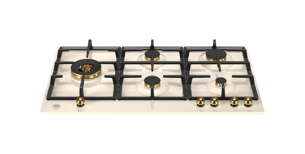 Bertazzoni P905LHERAG Heritage Piano cottura a gas 5 fuochi cm 90 - avorio / oro