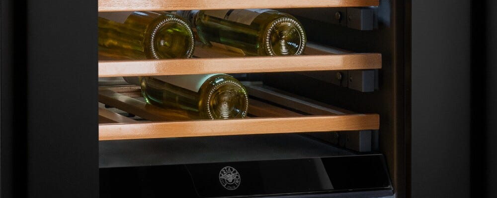 Bertazzoni RWC177B4TPNP Modern Cantina vino ad incasso cm. 56 h. 177 - 88 bottiglie - nero