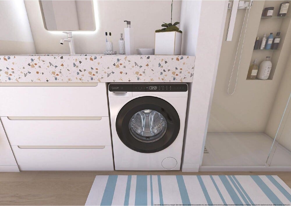 Candy CW50-BP12307U1-S ProWash 700 Mini Lavatrice cm. 51 - capacità 5 kg - bianco