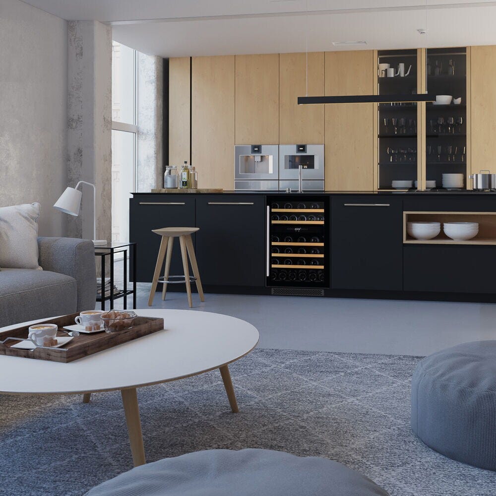 Dunavox DAUF-38.100DB Flow-38 Cantina vini cm. 50 - 38 bottiglie - nero