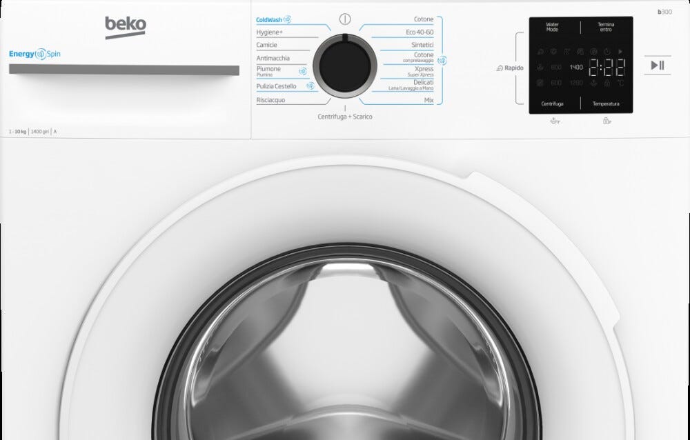 Beko BMW10147EW NX Lavatrice cm. 60 - capacità 10 kg - bianco