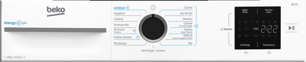 Beko BMW10147EW NX Lavatrice cm. 60 - capacità 10 kg - bianco