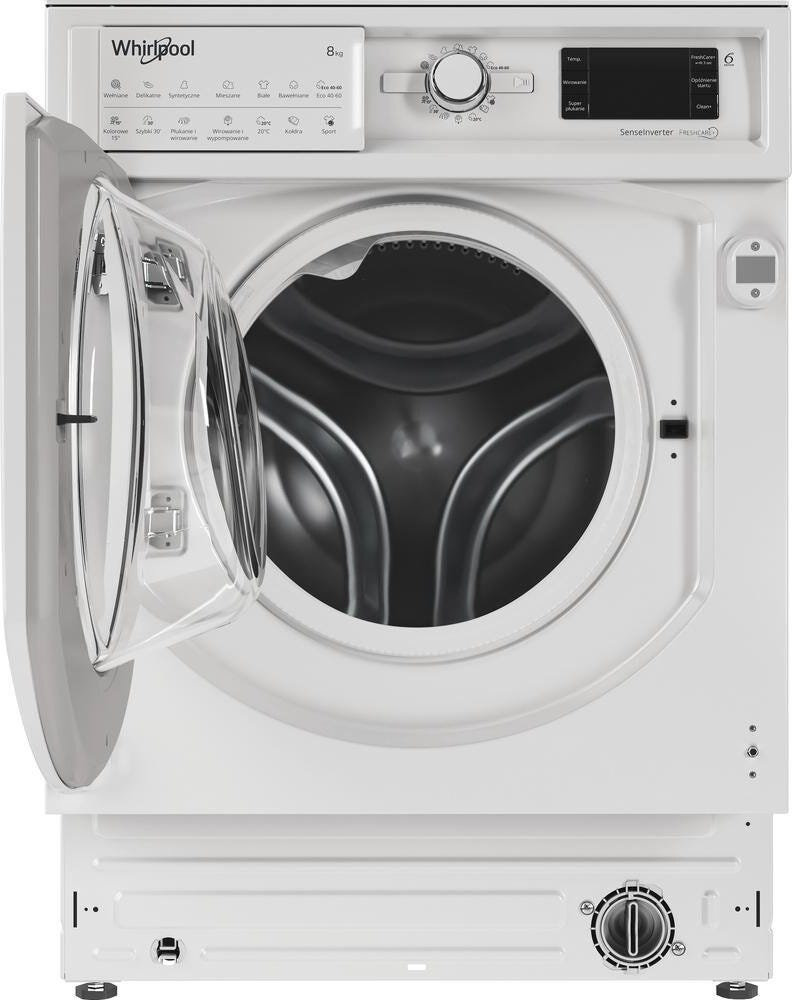 Whirlpool BI WMWG 81485 PL . Lavatrice da incasso cm. 60, 8 kg, tecnologia 6th Sense