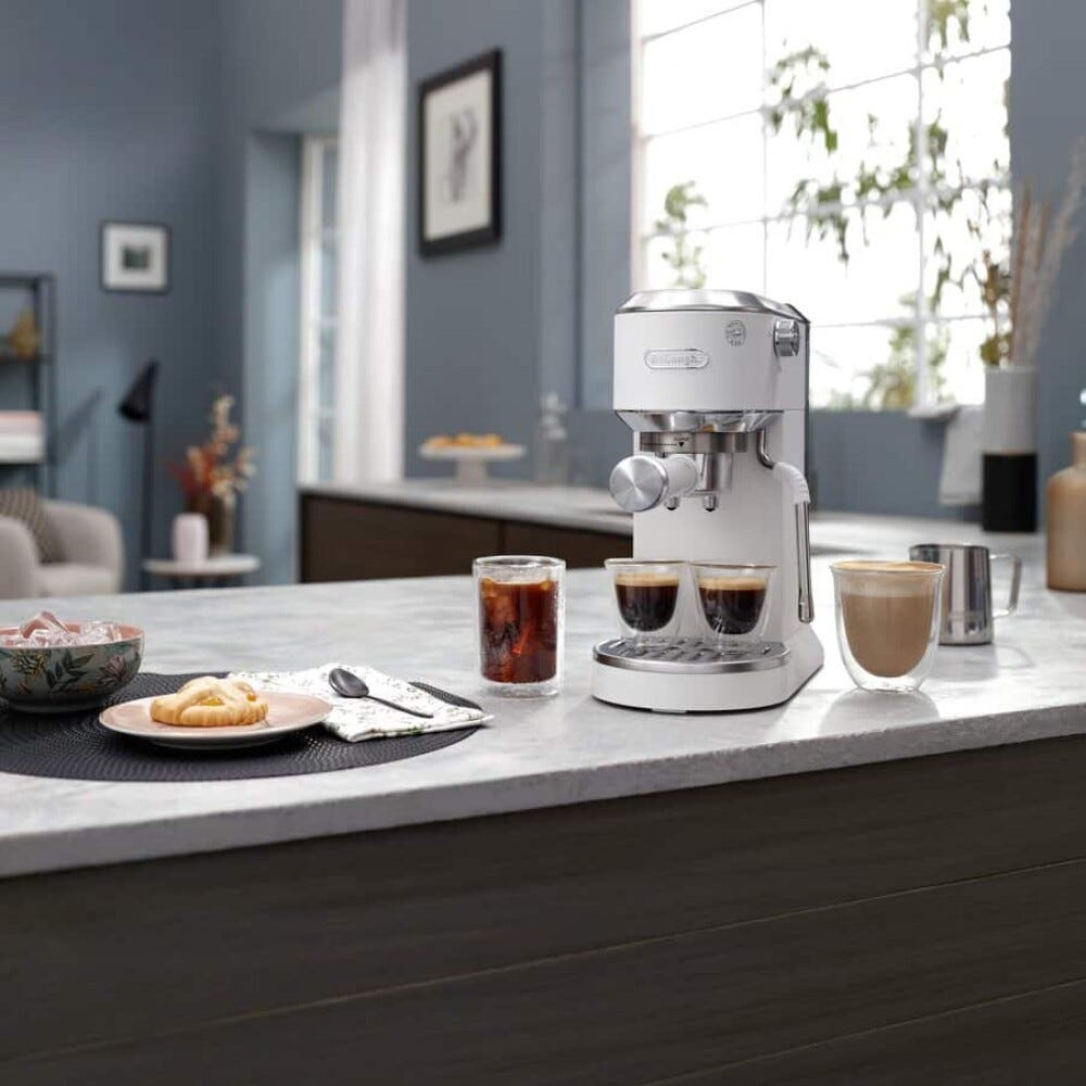 De Longhi EC890.WI Dedica Duo Macchina per caffè manuale - bianco