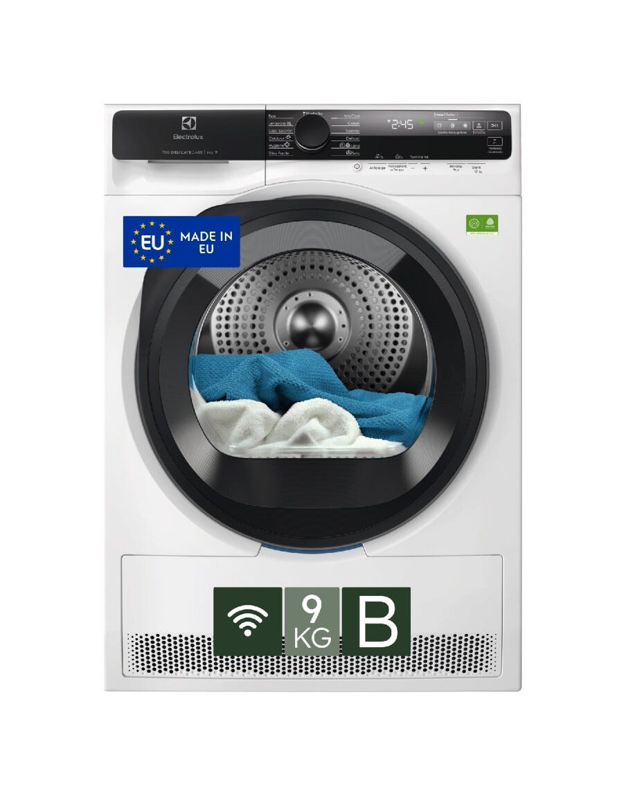 Electrolux EW7H59B Serie 700 DelicateCare Asciugatrice cm. 60 - capacità 9 kg - bianco