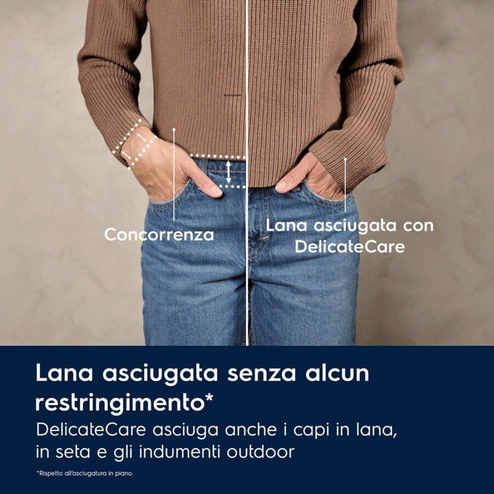 Electrolux EW7H59B Serie 700 DelicateCare Asciugatrice cm. 60 - capacità 9 kg - bianco