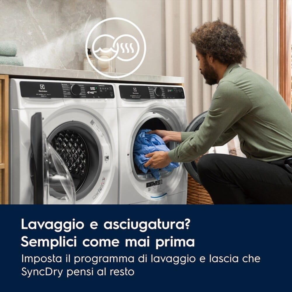 Electrolux EW7H59B Serie 700 DelicateCare Asciugatrice cm. 60 - capacità 9 kg - bianco