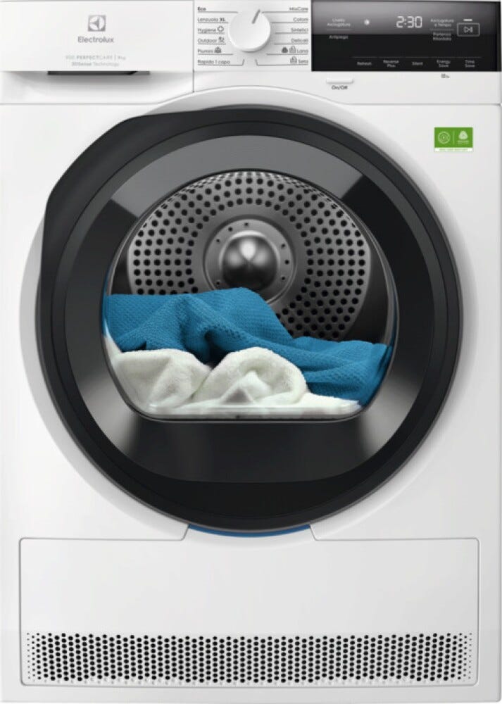 Electrolux EW9H39A Asciugatrice cm. 60 - capacità 9 kg - bianco