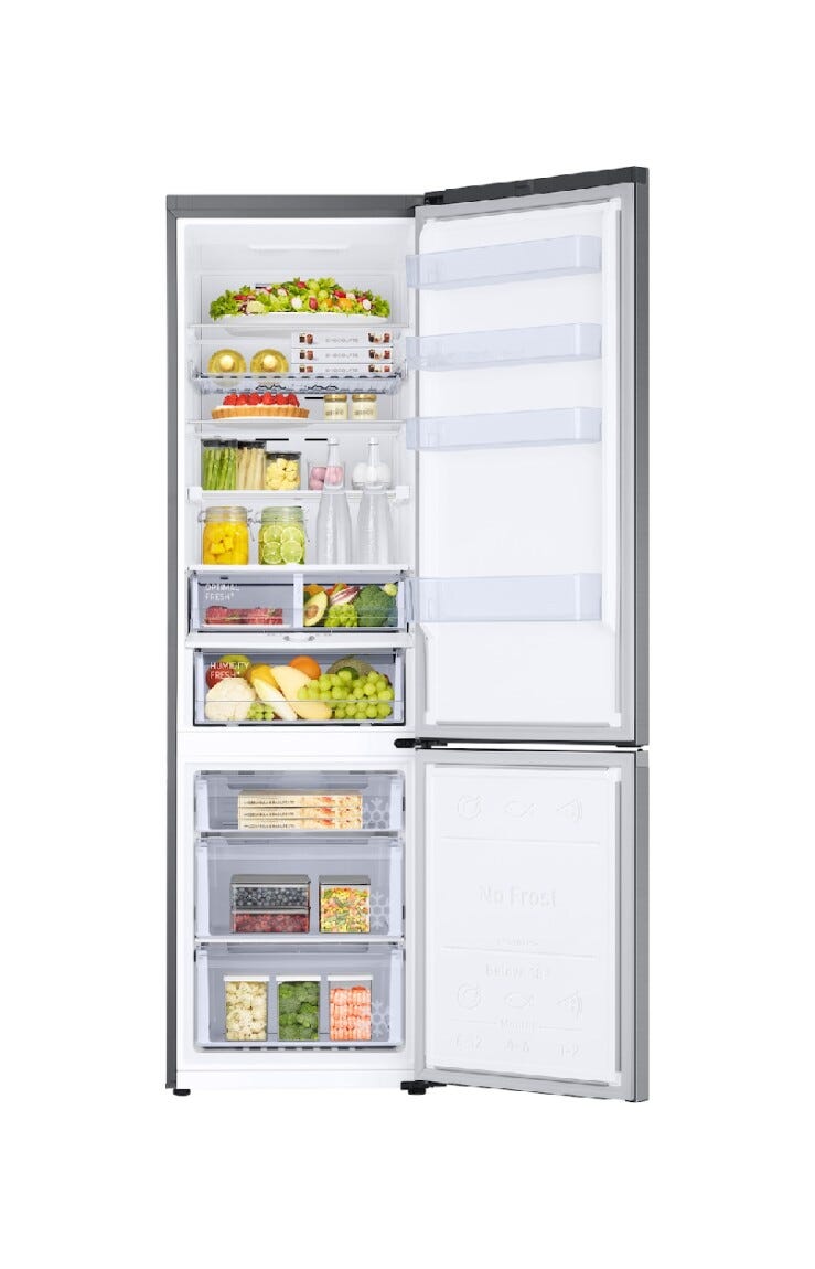 Samsung RB38C676CS9/EF EcoFlex AI Frigorifero con congelatore a libera installazione cm. 60 h. 203 - lt. 390 - metal inox