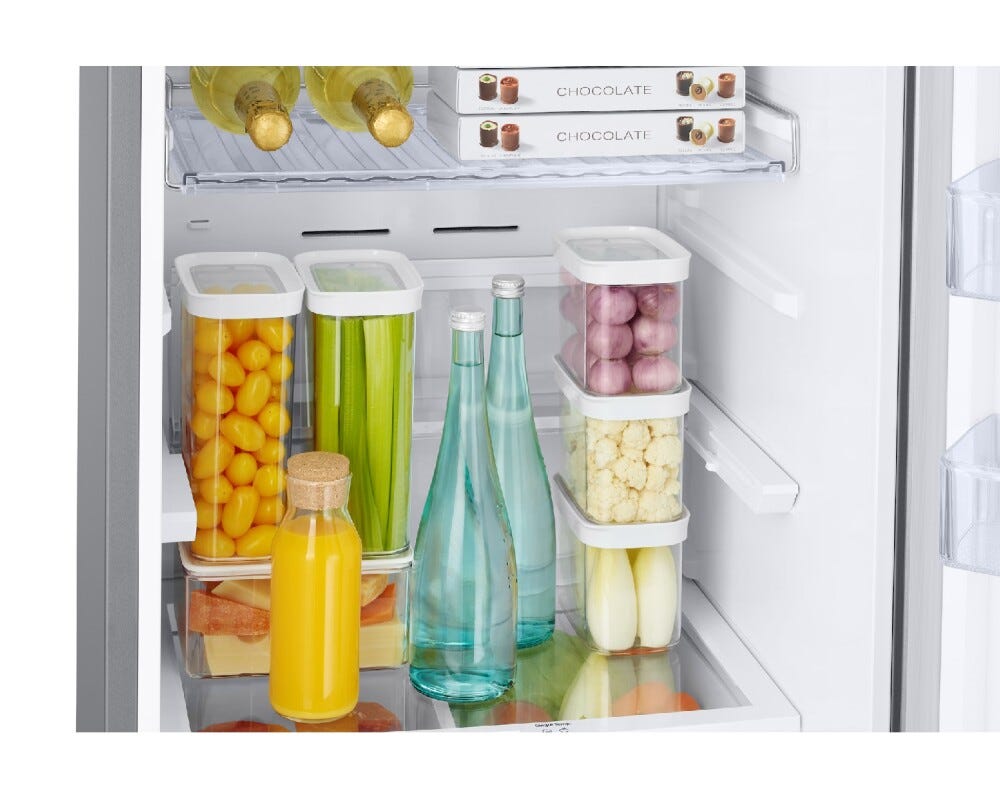 Samsung RB38C676CS9/EF EcoFlex AI Frigorifero con congelatore a libera installazione cm. 60 h. 203 - lt. 390 - metal inox