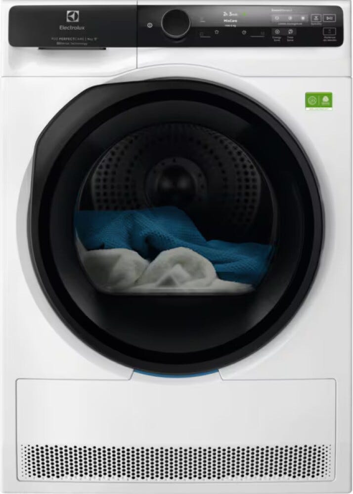 Electrolux EW9H79A Serie 900 PerfectCare Asciugatrice cm. 60 - capacità 9 kg - bianco