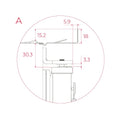 Teka RBF 43345 FI Frigorifero con congelatore da incasso cm. 54 h. 179 - lt. 271